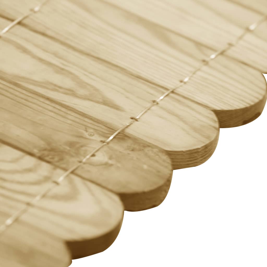 vidaXL Obrzeża ogrodowe, 2 szt., 120 cm, impregnowane drewno sosnowe
