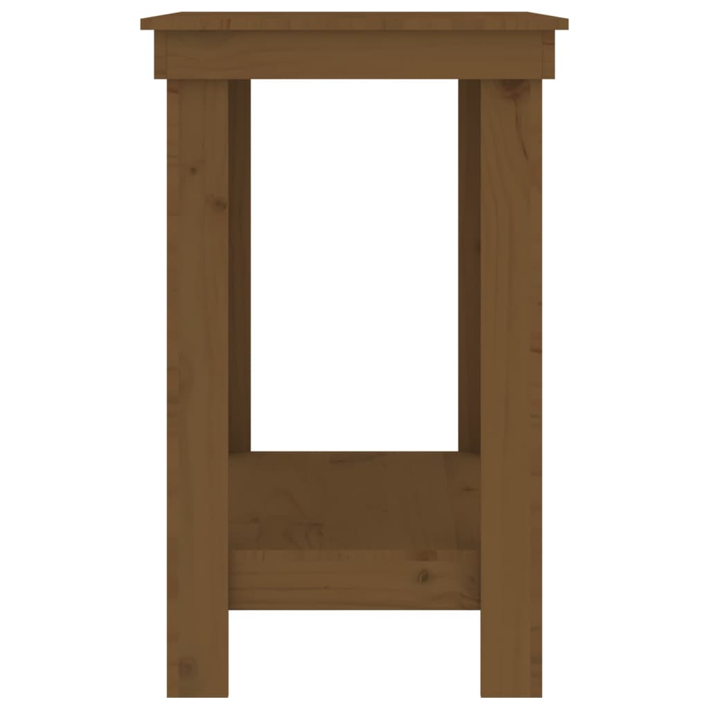 vidaXL Stół roboczy, miodowy brąz, 80x50x80 cm, drewno sosnowe