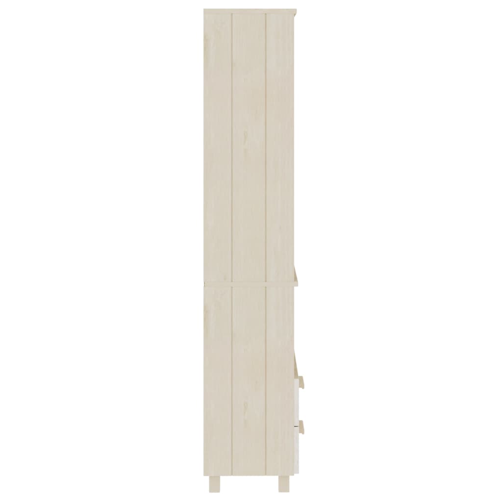 vidaXL Szafka HAMAR, miodowy brąz, 60x35x180 cm, lite drewno sosnowe