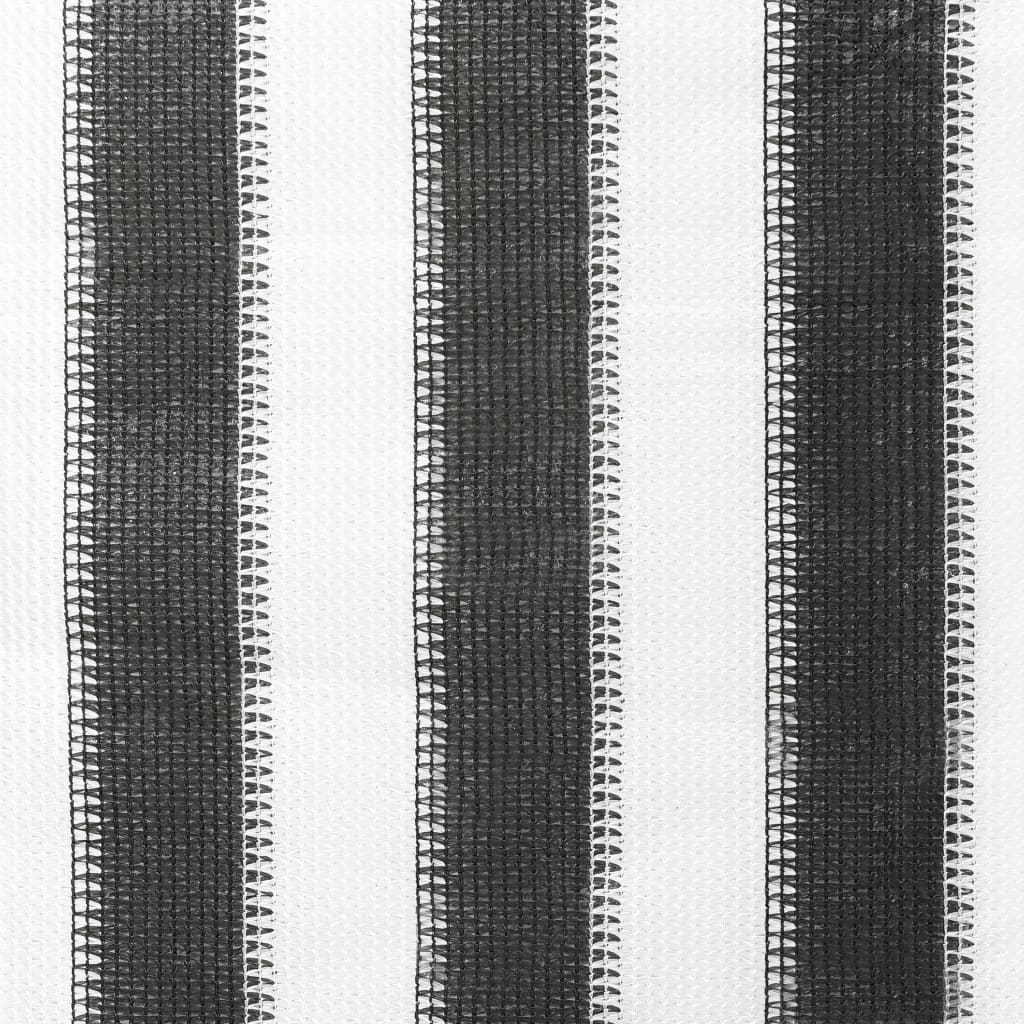 vidaXL Roleta zewnętrzna, 60x140 cm, antracytowo-białe pasy