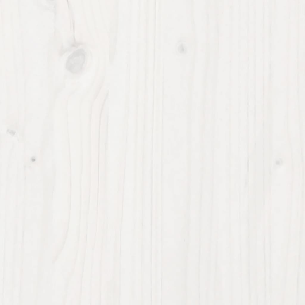 vidaXL Stolik ogrodniczy z półką, biały, 108x45x86,5cm, drewno sosnowe