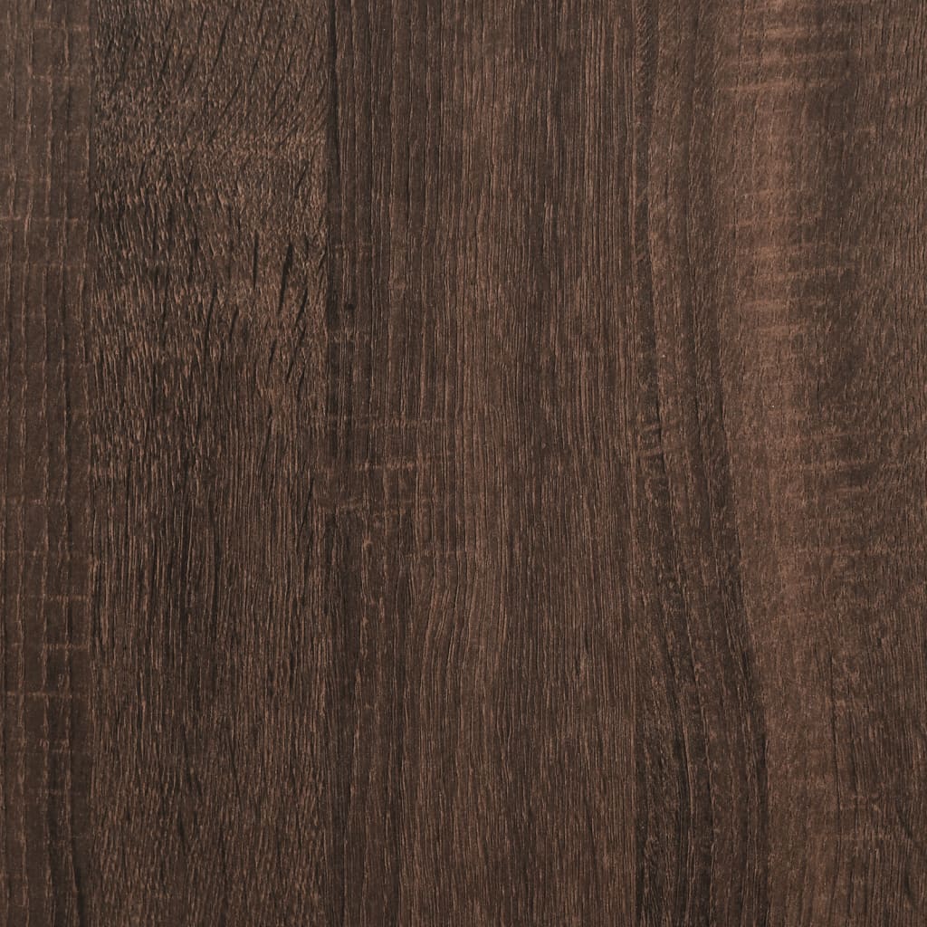 vidaXL Szafka wisząca, szklane drzwi, brązowy dąb, 68,5x37x35 cm