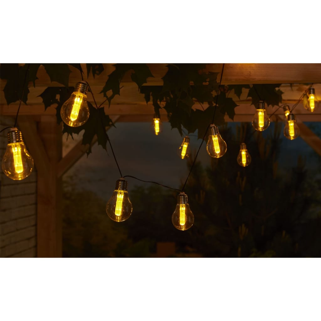 Luxform Sznur ogrodowych lampek solarnych Corfu, przezroczysty