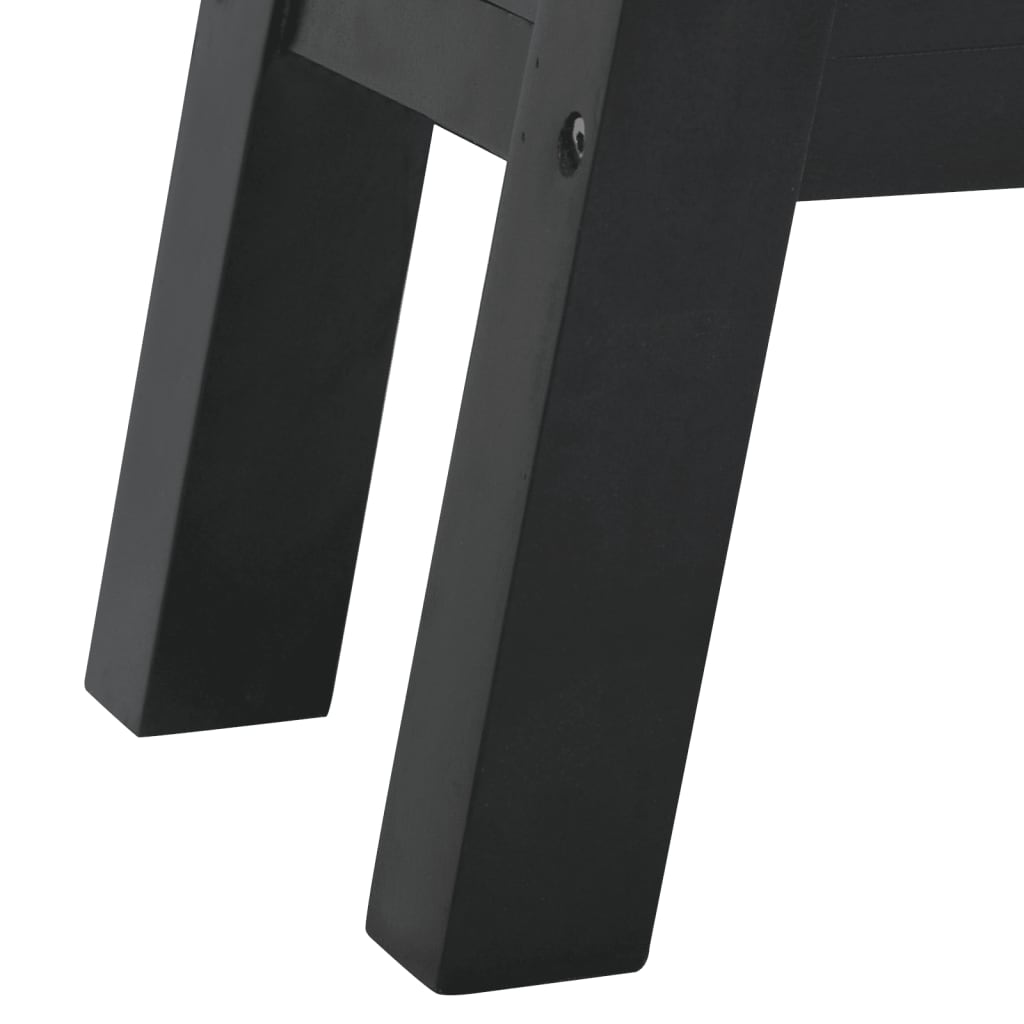 vidaXL Stolik konsolowy, czarny, 110x30x75 cm, lite drewno mahoniowe