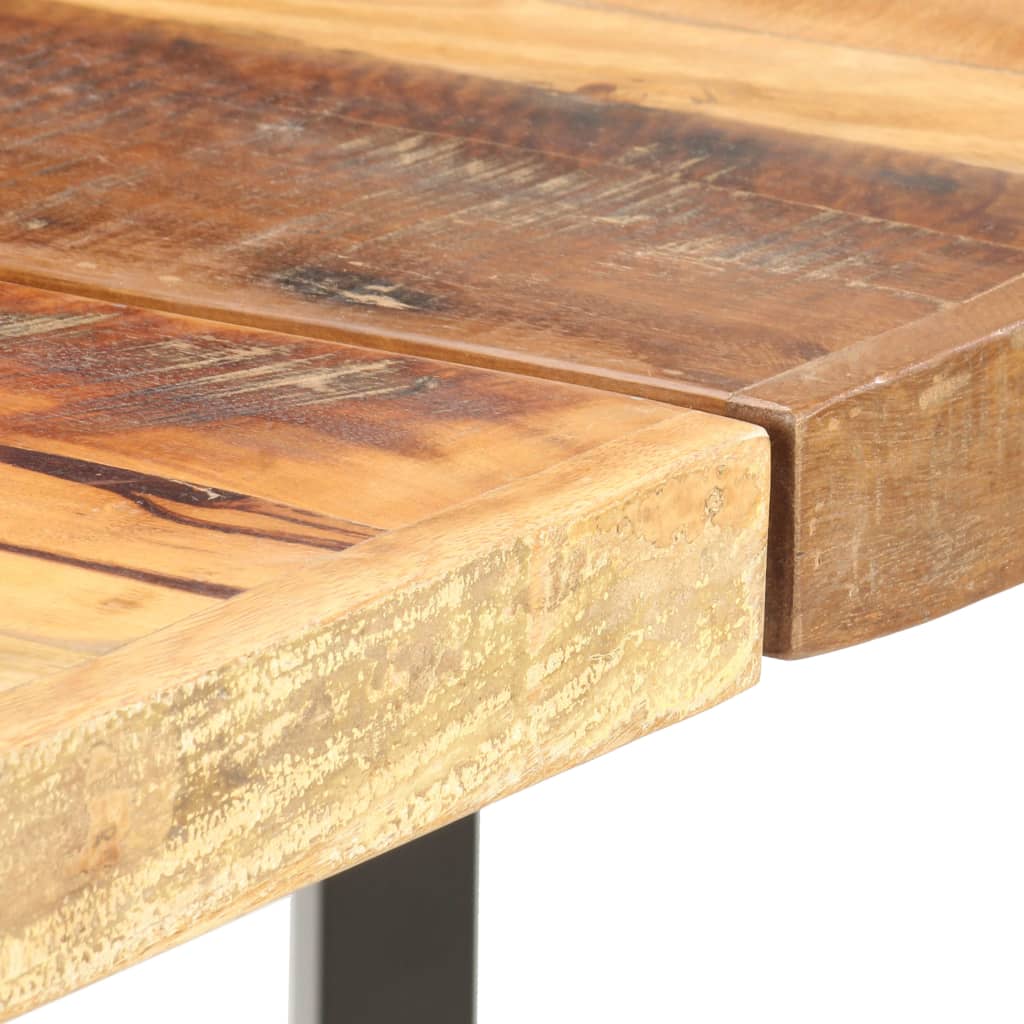 vidaXL Stolik barowy, 180x70x107 cm, lite drewno z odzysku