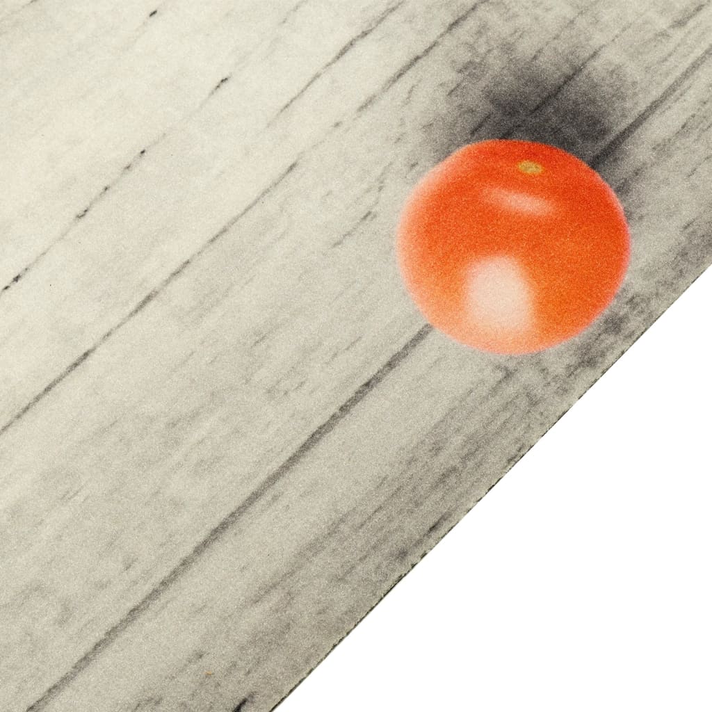 vidaXL Dywanik kuchenny z motywem pomidorów, 45x150 cm, aksamitny