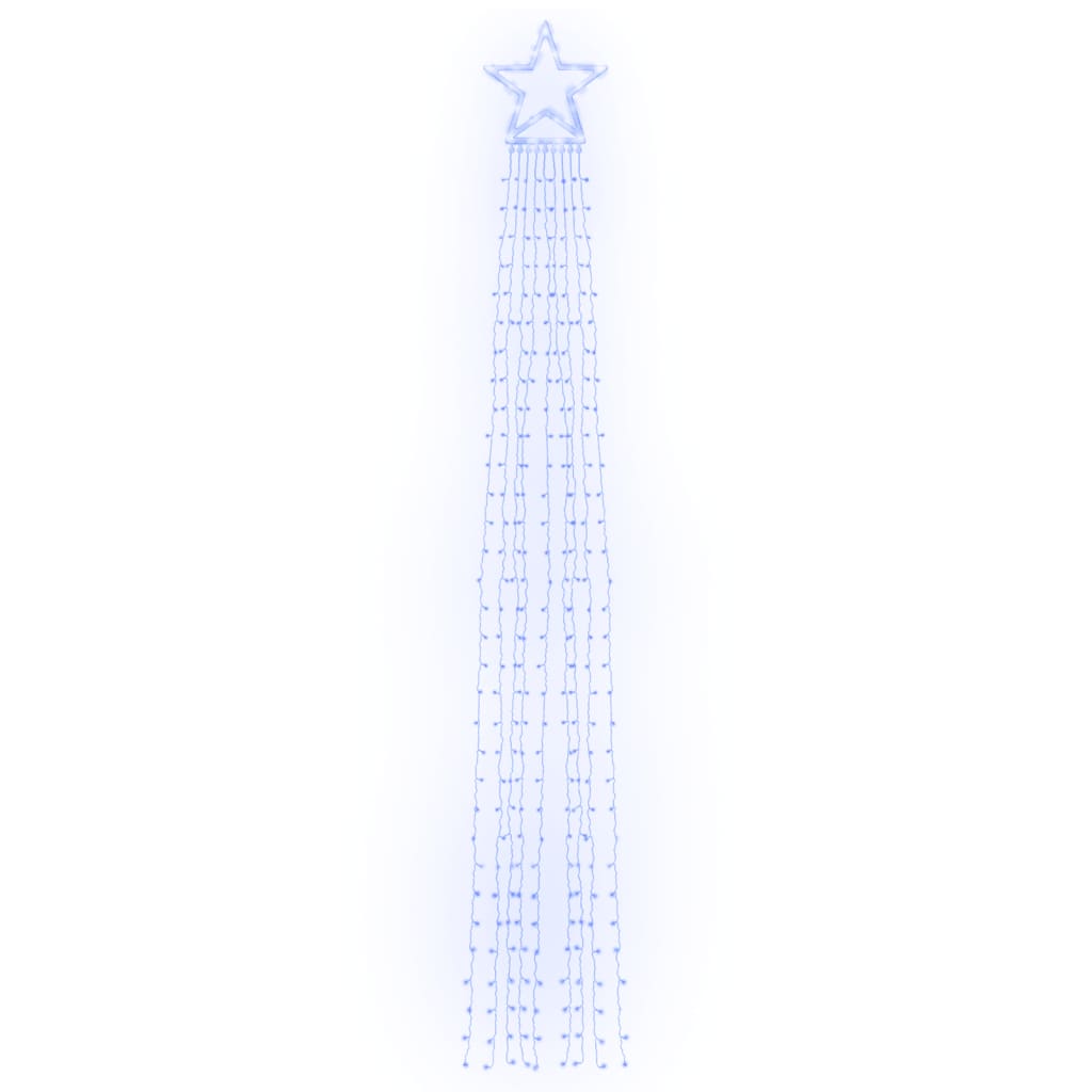 vidaXL Lampki choinkowe, 320 LED, niebieskie, 375 cm
