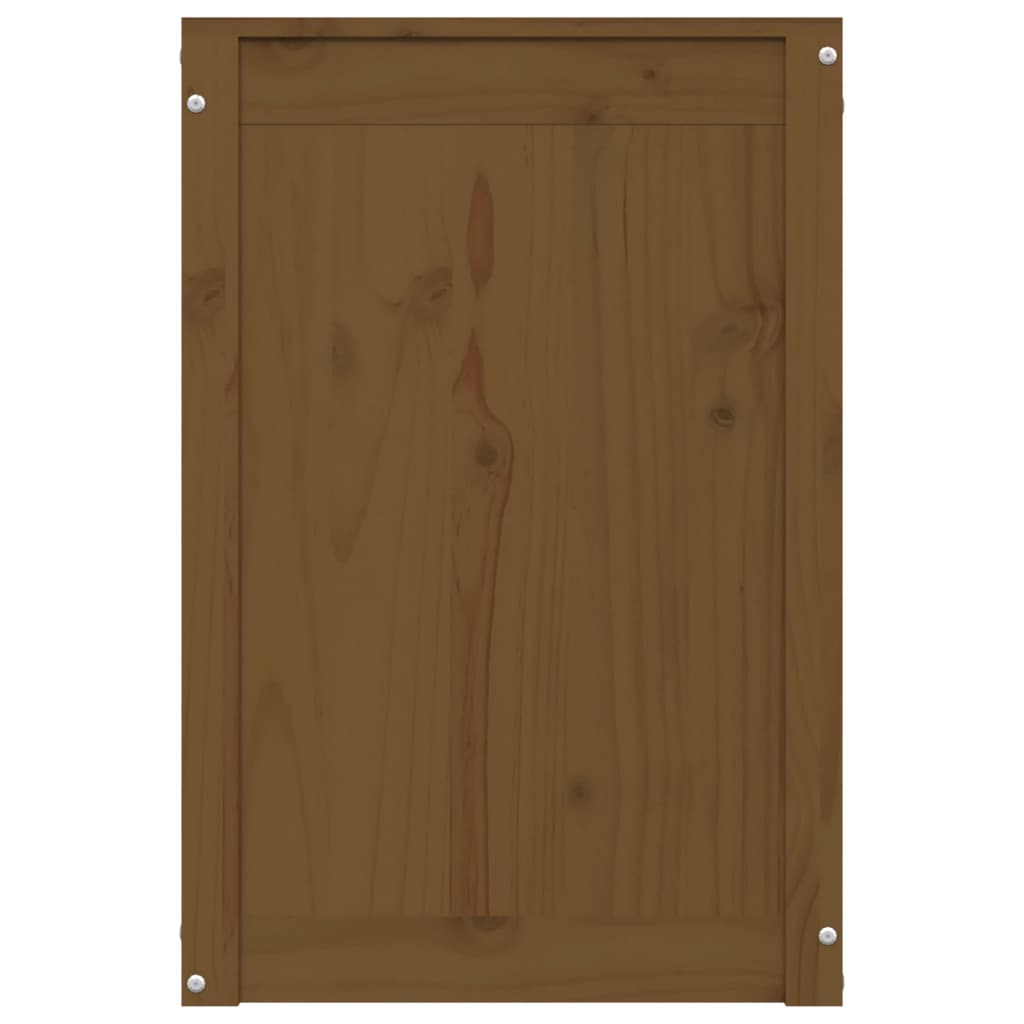 vidaXL Skrzynia na pranie, miodowy brąz, 44x44x66 cm, drewno sosnowe