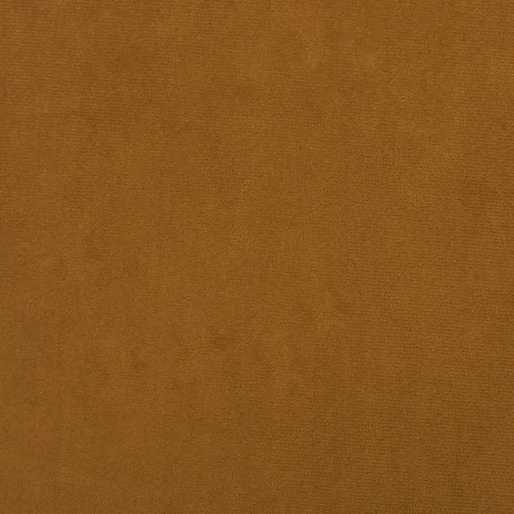 vidaXL Fotel uszak z podnóżkiem, brązowy, tapicerowany aksamitem