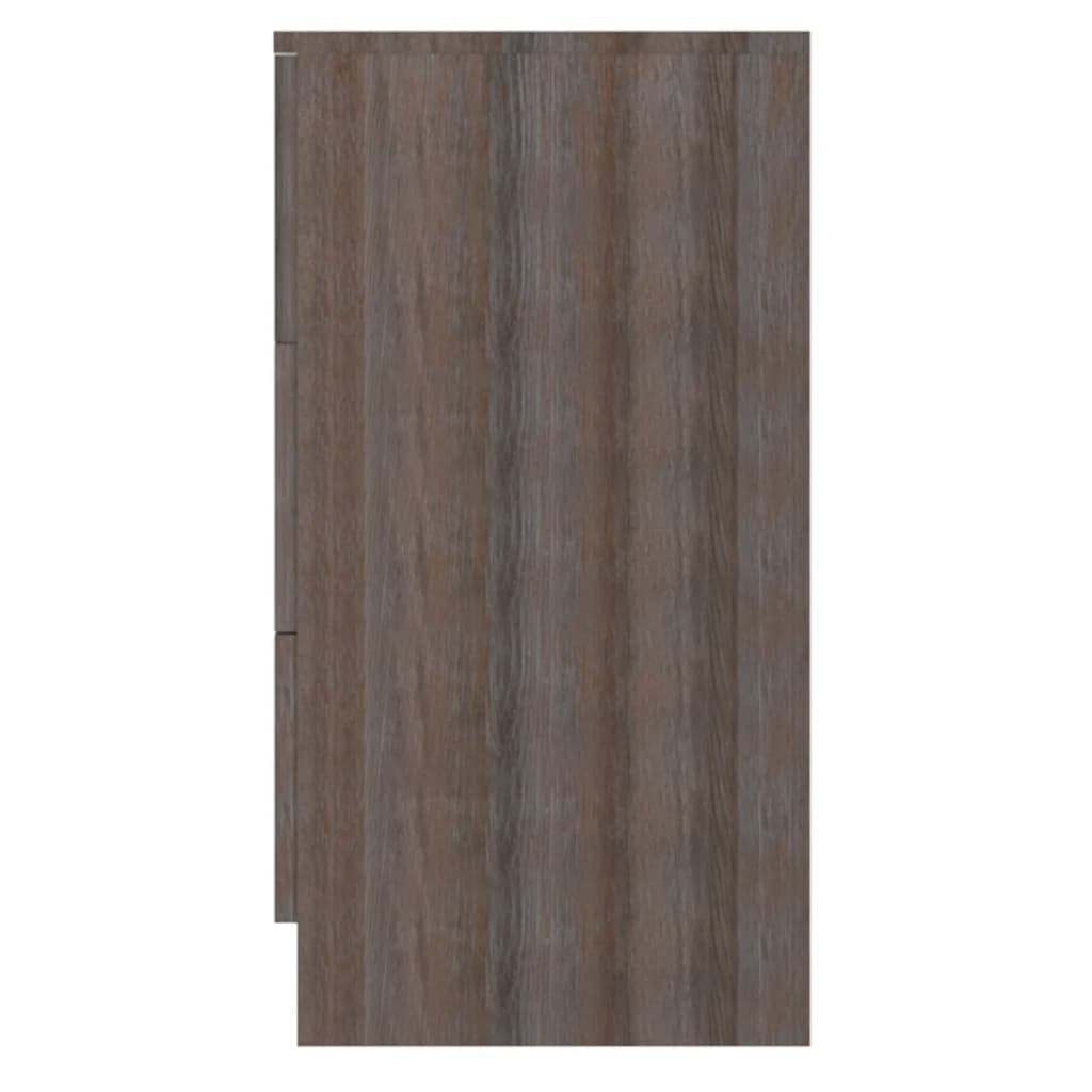 vidaXL Komoda, 71x35x68 cm, płyta wiórowa, kolor szary dąb sonoma