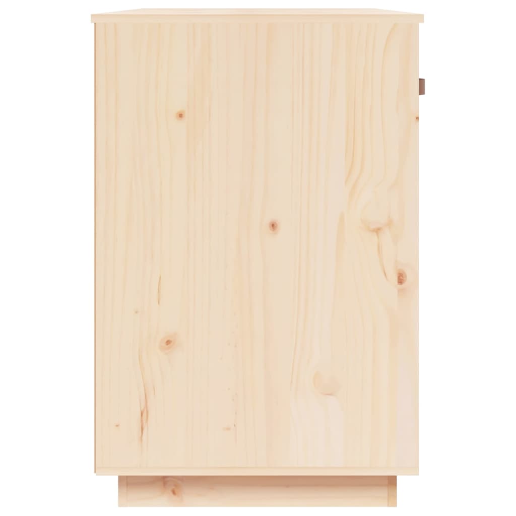 vidaXL Biurko, 95x50x75 cm, lite drewno sosnowe