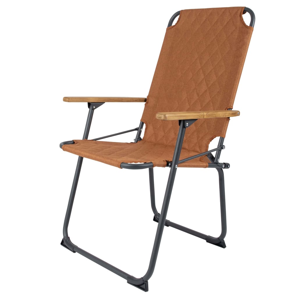 Bo-Camp Składane krzesło turystyczne Jefferson, brązowa glina