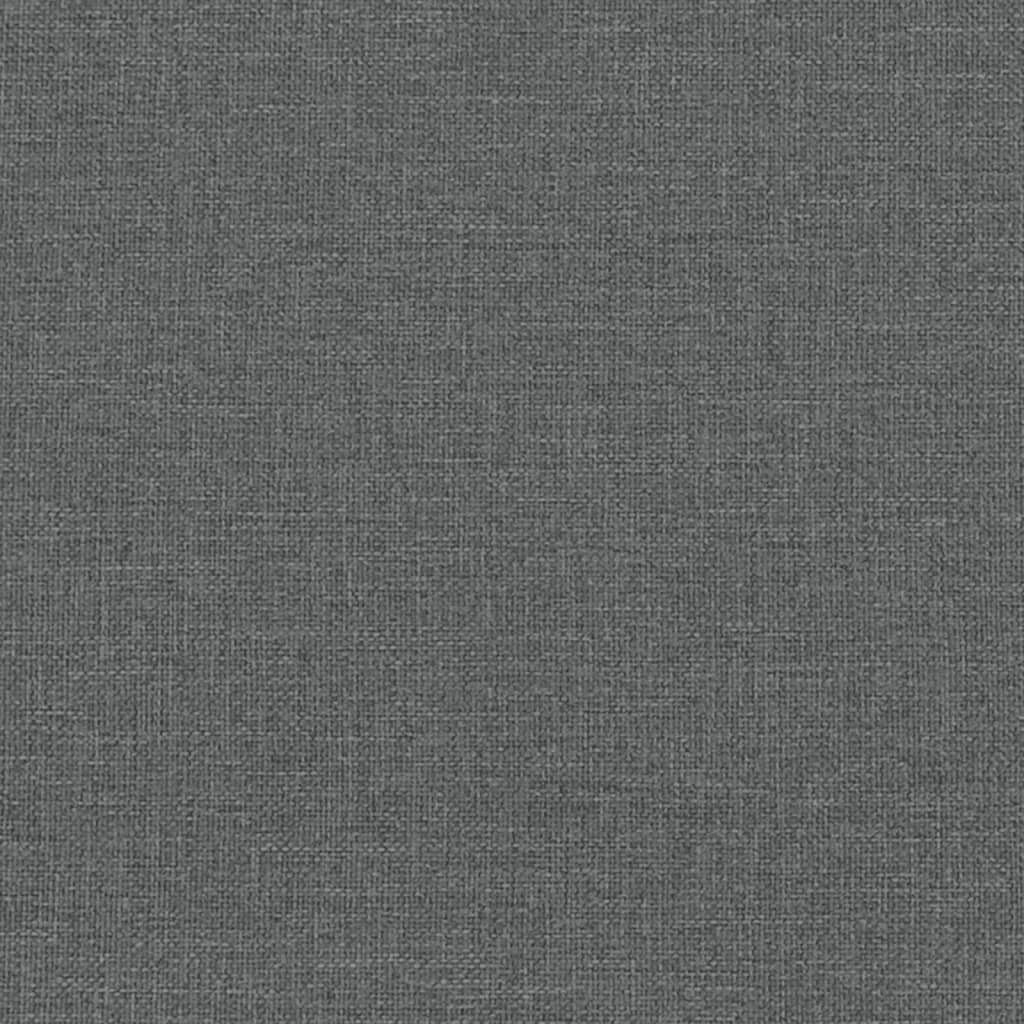 vidaXL Sofa 2-osobowa, ciemnoszara, tapicerowana tkaniną