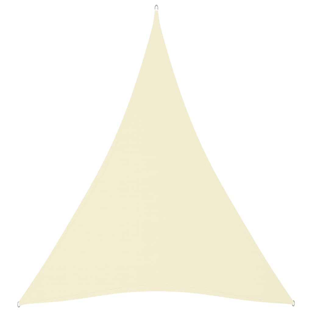 vidaXL Żagiel ogrodowy, tkanina Oxford, trójkątny, 5x7x7 m, kremowy