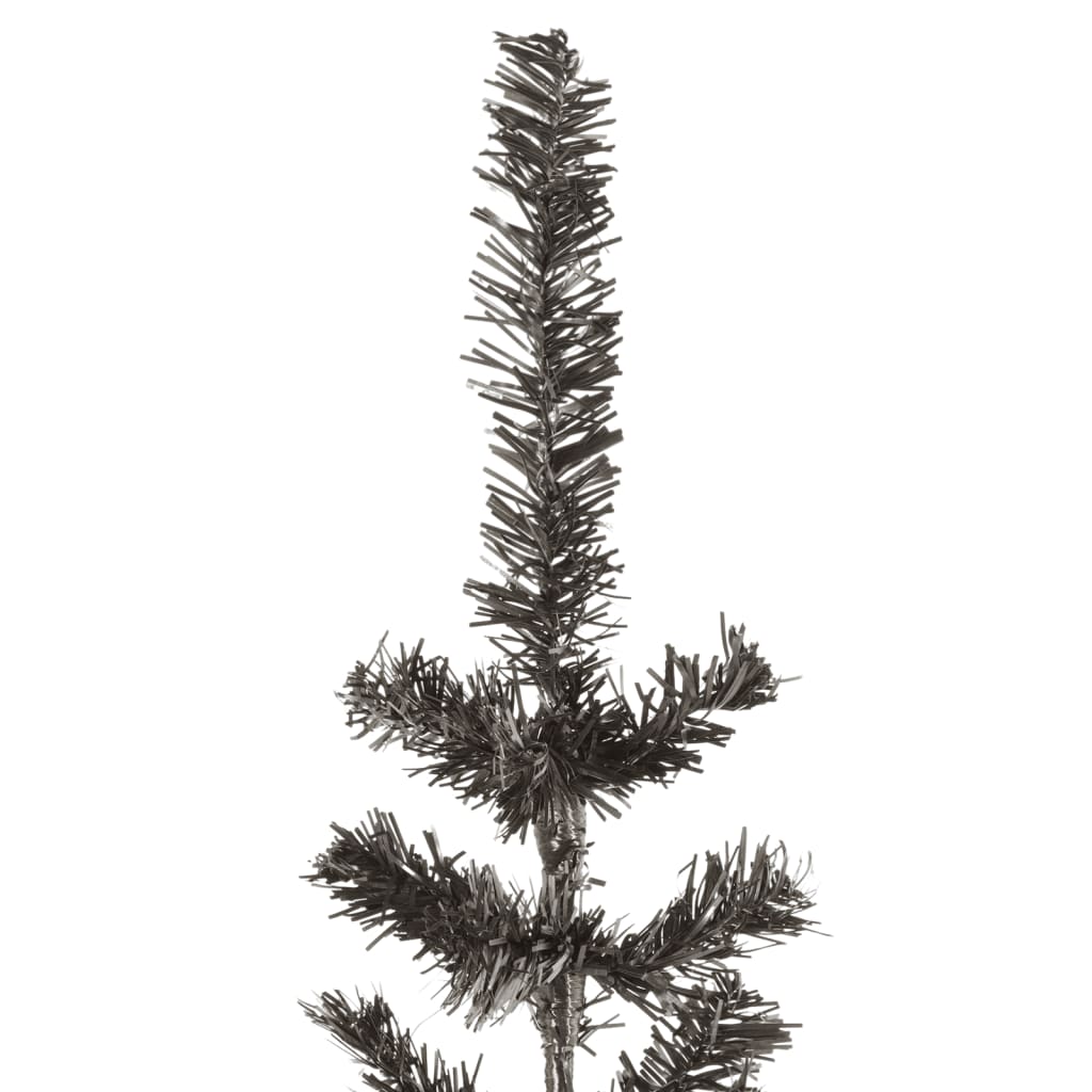 vidaXL Smukła choinka, czarna, 180 cm