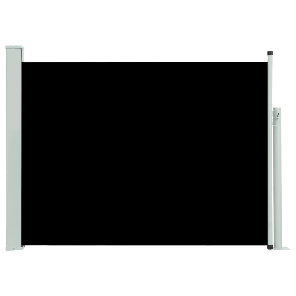 vidaXL Wysuwana markiza boczna na taras, 100 x 500 cm, czarna