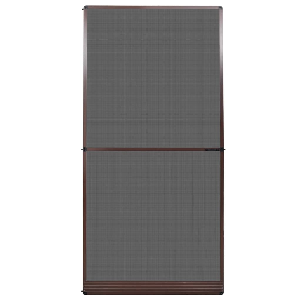 vidaXL Moskitiera na drzwi, brązowa, 120 x 240 cm
