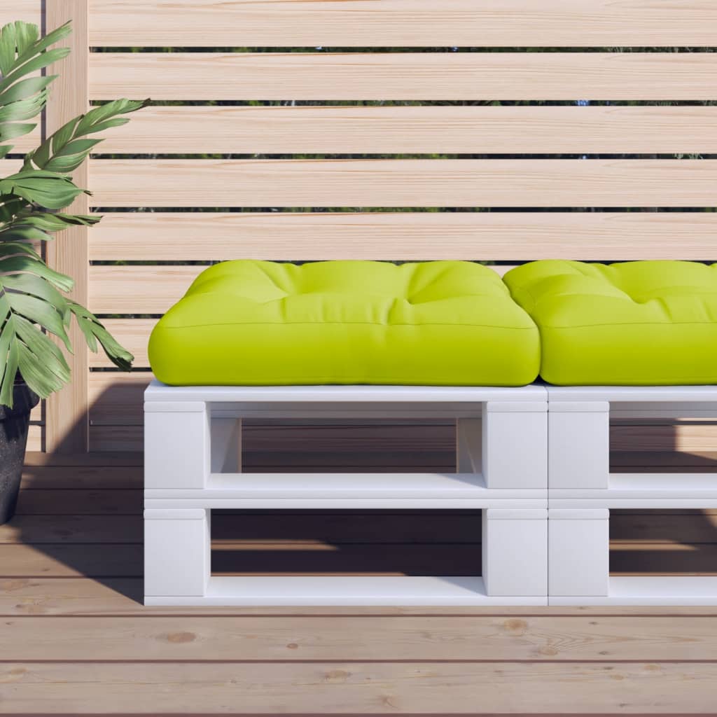 vidaXL Poduszka na sofę z palet, jasnozielona, 60x60x10 cm