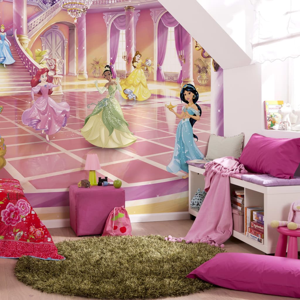 Komar Fototapeta Glitze Party Princess, 368 x 254 cm, różowa