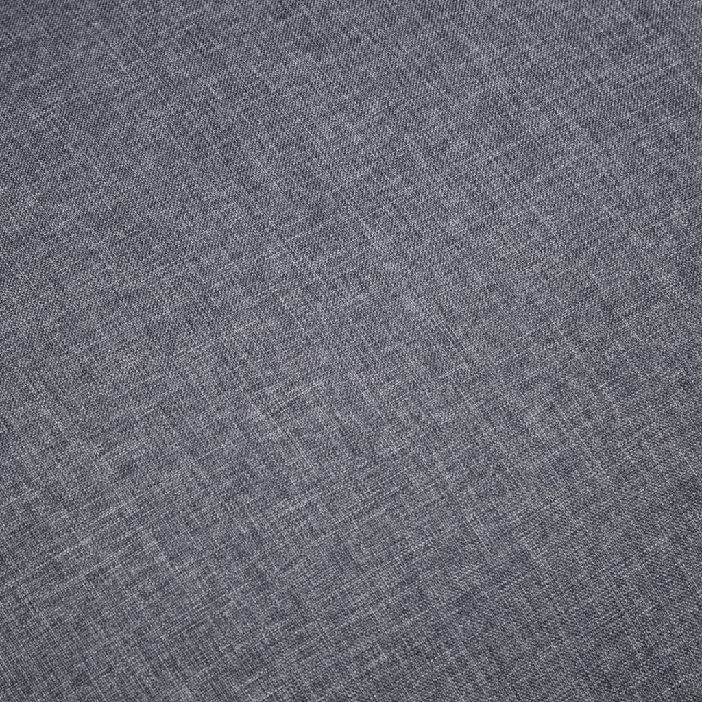 vidaXL Sofa 2-osobowa tapicerowana materiałem, ciemnoszara