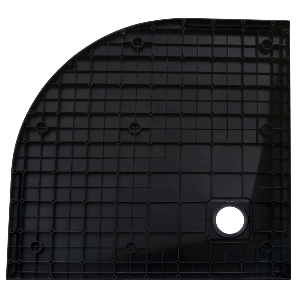 vidaXL Brodzik prysznicowy, SMC, czarny, 90 x 90 cm