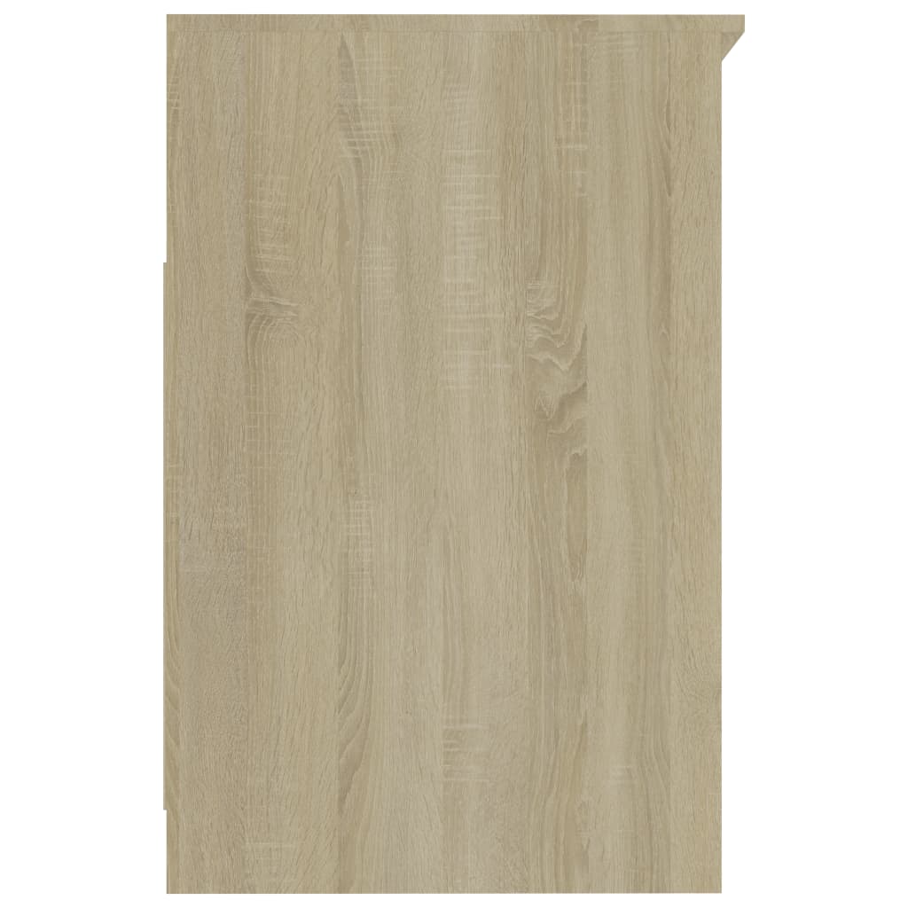vidaXL Komoda, biel i dąb sonoma, 40x50x76 cm, materiał drewnopochodny