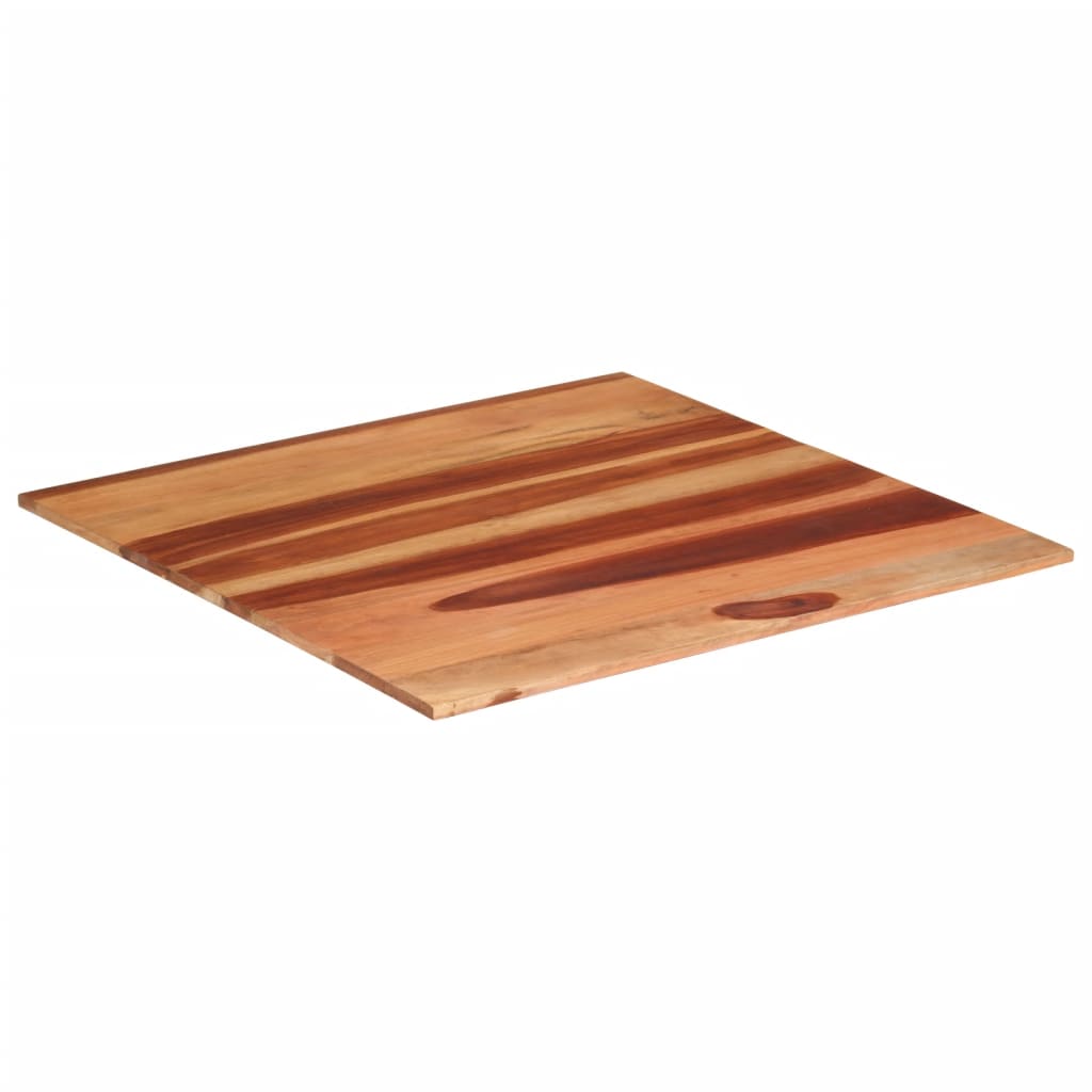 vidaXL Blat stołu, lite drewno akacjowe, 15-16 mm, 80x80 cm