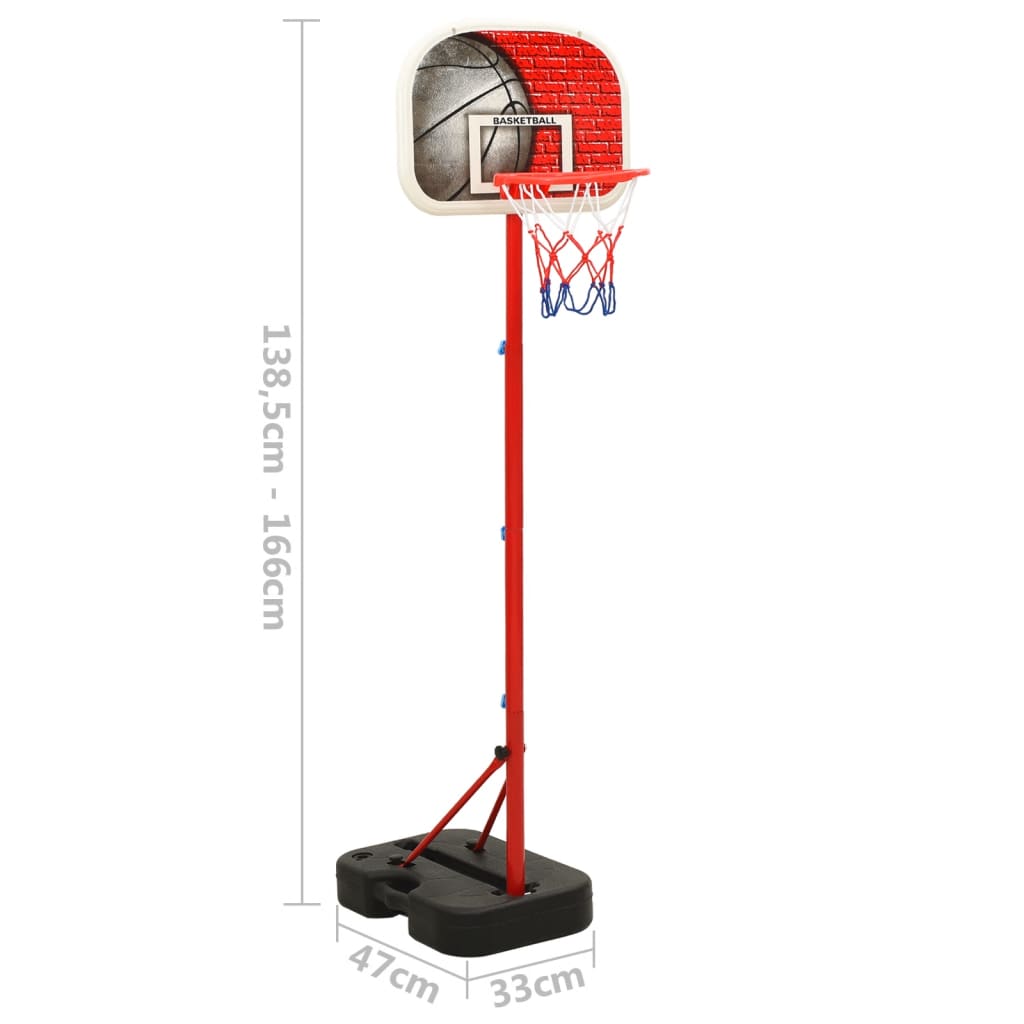 vidaXL Zestaw do koszykówki, regulowany w zakresie 138,5-166 cm