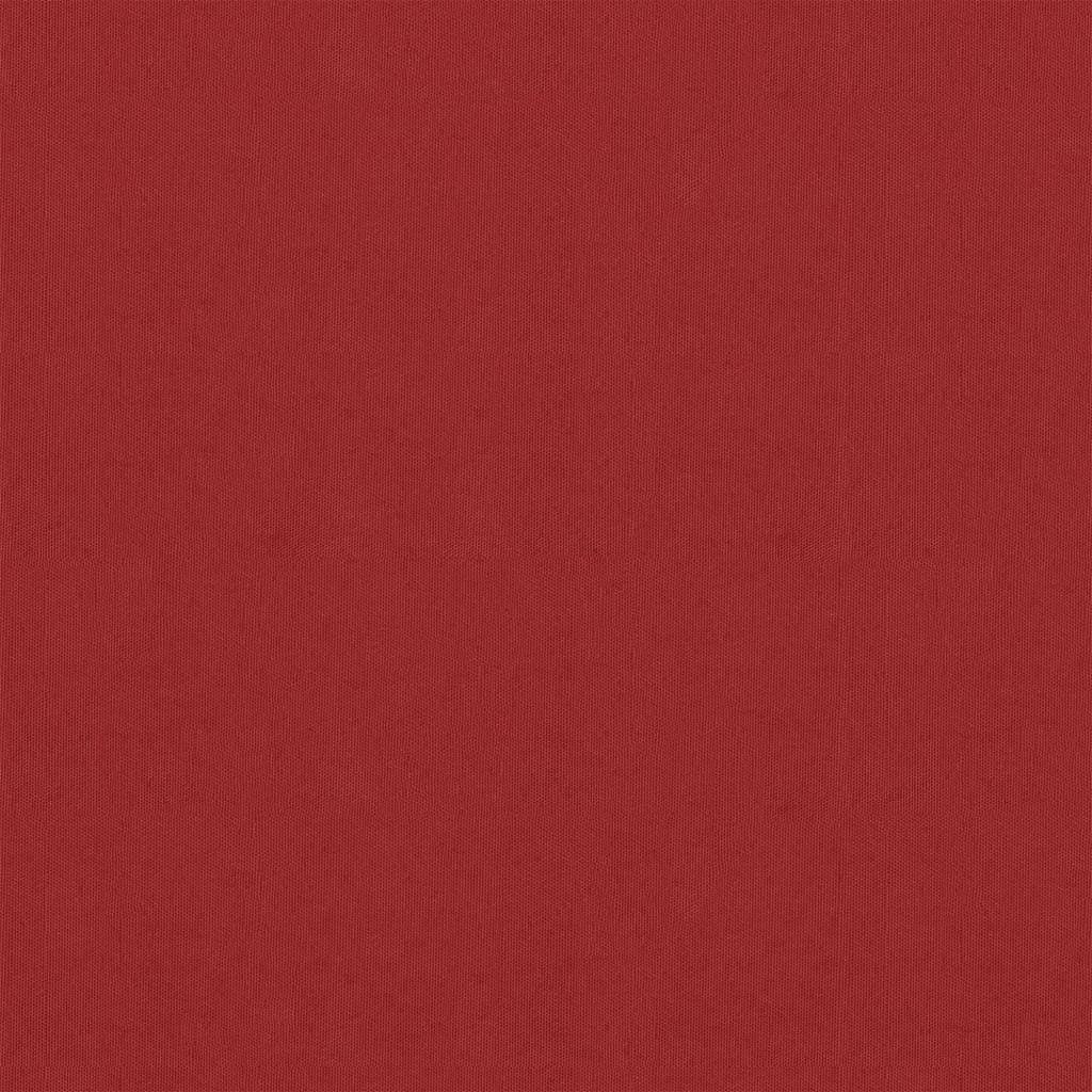 vidaXL Parawan balkonowy, czerwony, 90x500 cm, tkanina Oxford