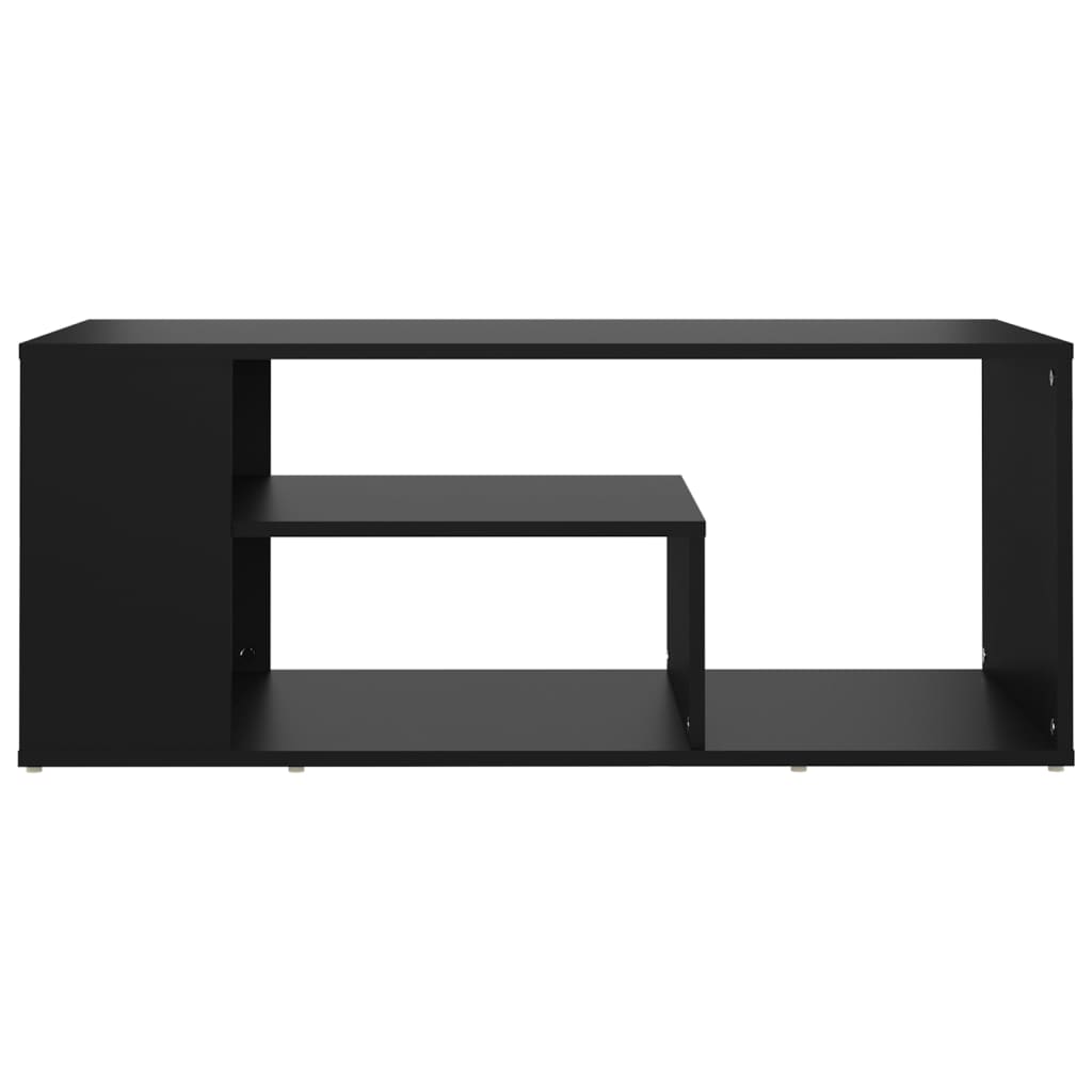 vidaXL Stolik kawowy, czarny, 100x50x40 cm, płyta wiórowa