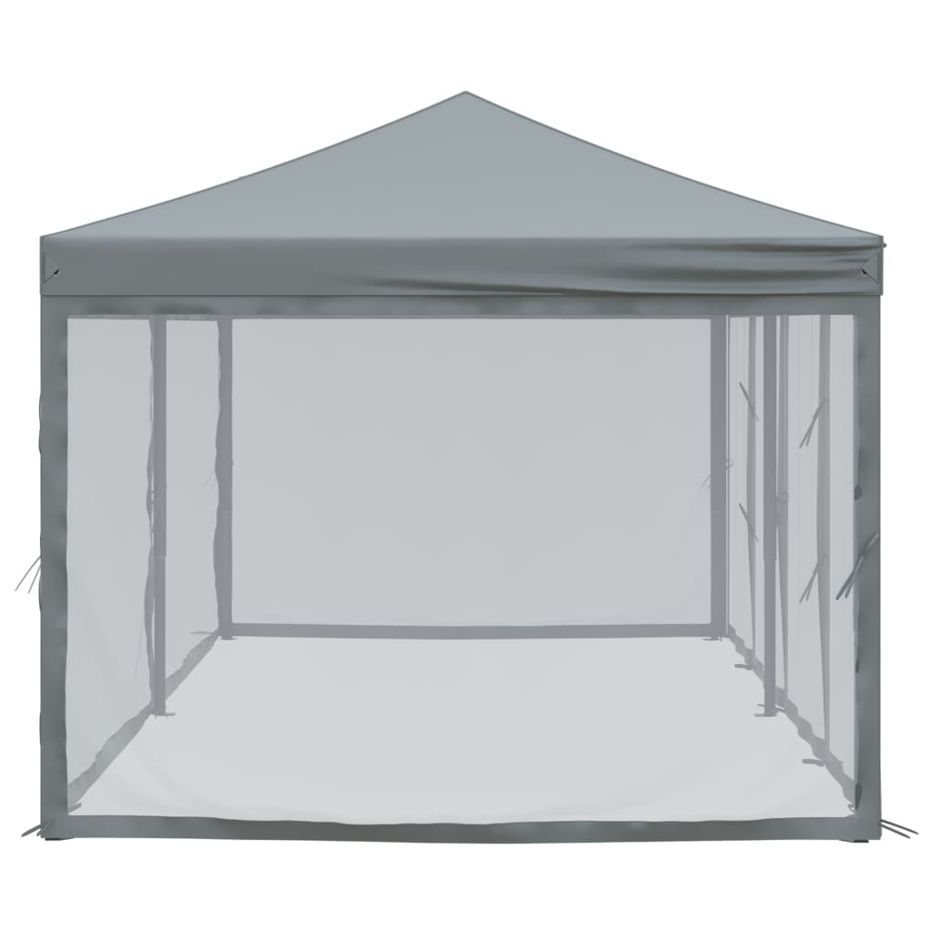 vidaXL Składany namiot imprezowy ze ściankami, antracytowy, 3x6 m