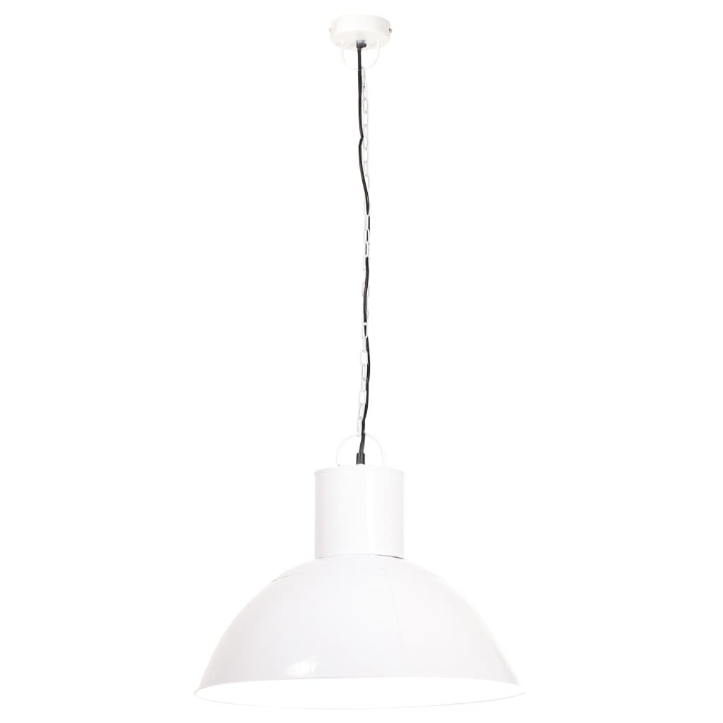 vidaXL Lampa wisząca, 25 W, biała, okrągła, 48 cm, E27