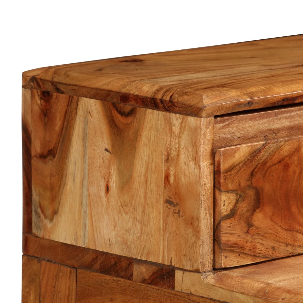 vidaXL Biurko z szufladami, lite drewno, 88 x 50 x 90 cm