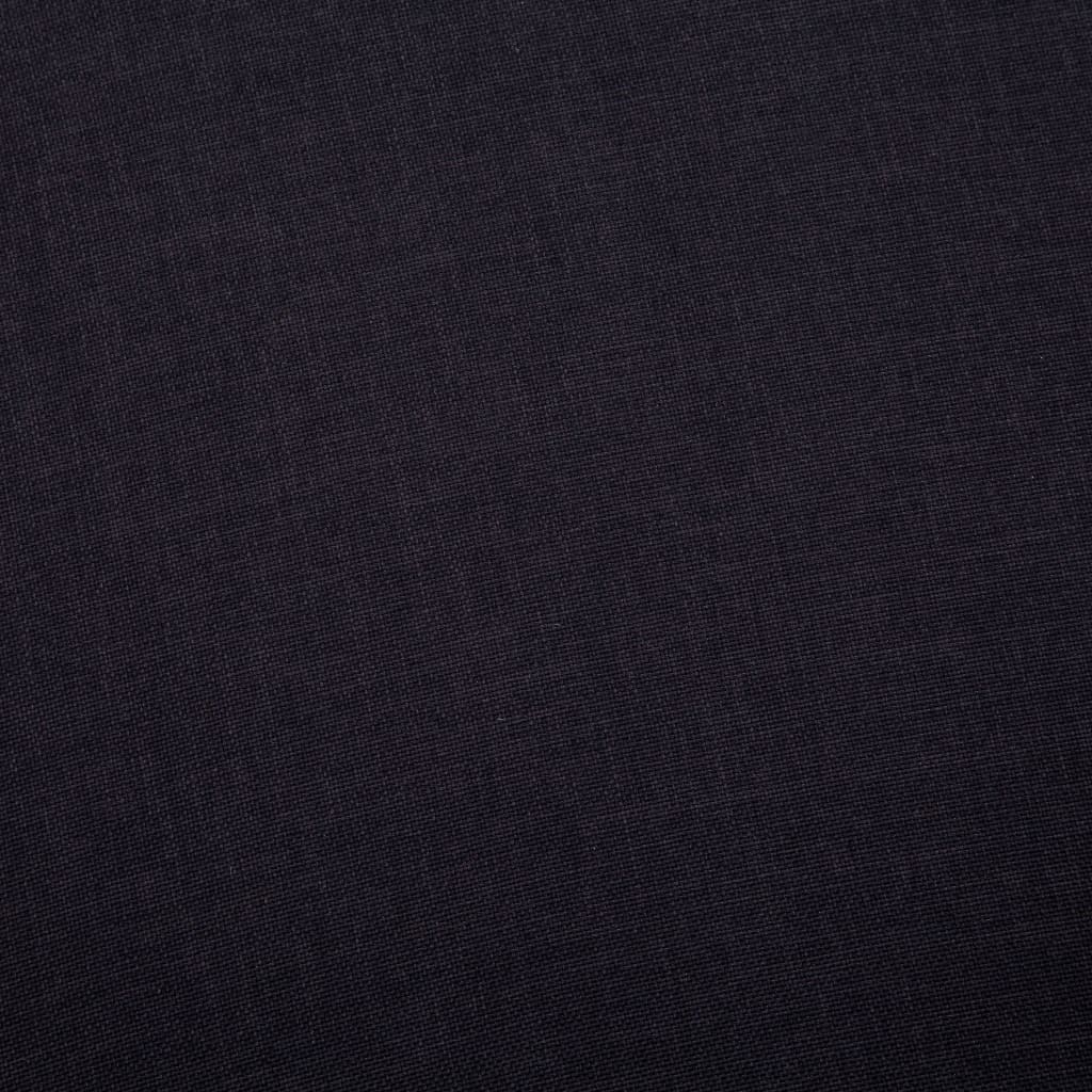 vidaXL Zestaw 2 sof tapicerowanych tkaniną, czarny