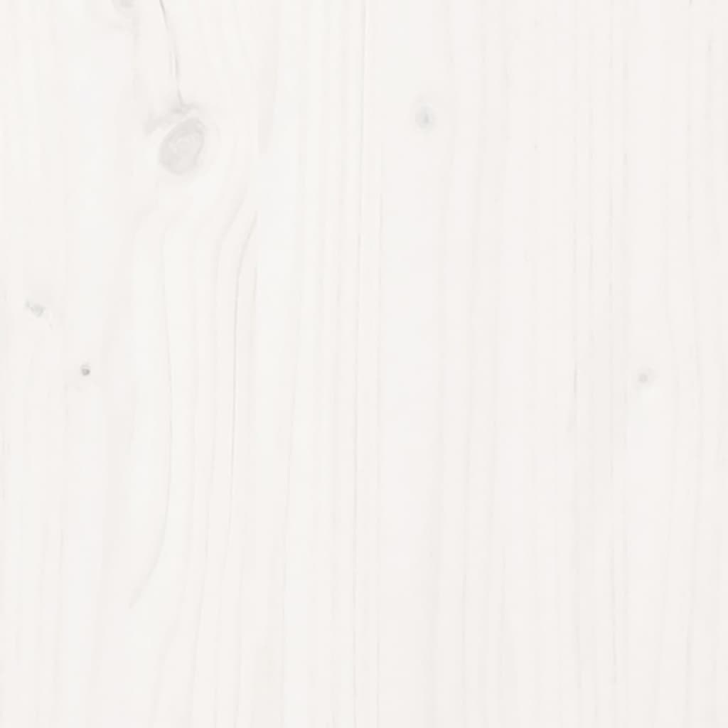 vidaXL Stolik kawowy, biały, Ø 40x60 cm, lite drewno sosnowe