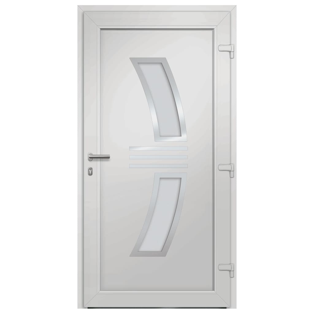 vidaXL Drzwi frontowe, białe, 88 x 200 cm