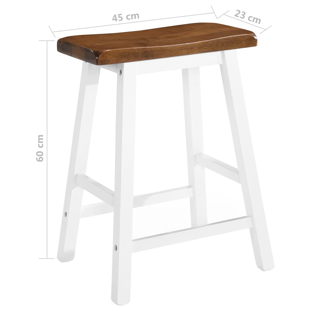 vidaXL Stolik i krzesła barowe, 3 elementy, drewno