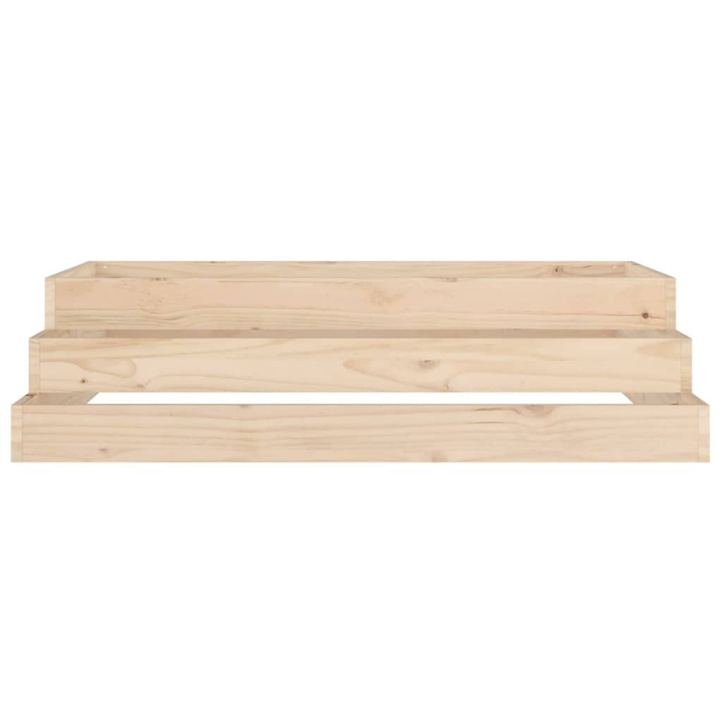 vidaXL Donica, 110x110x27 cm, lite drewno sosnowe