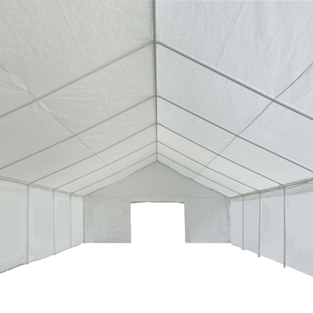 vidaXL Namiot magazynowy, PE, 5 x 10 m, biały