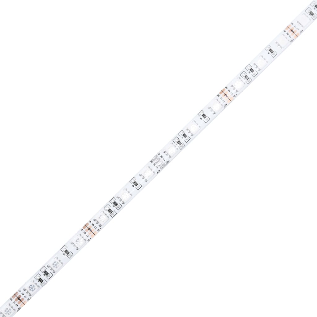 vidaXL Szafka nocna z LED, wysoki połysk, biała, 60x35x40 cm, płyta