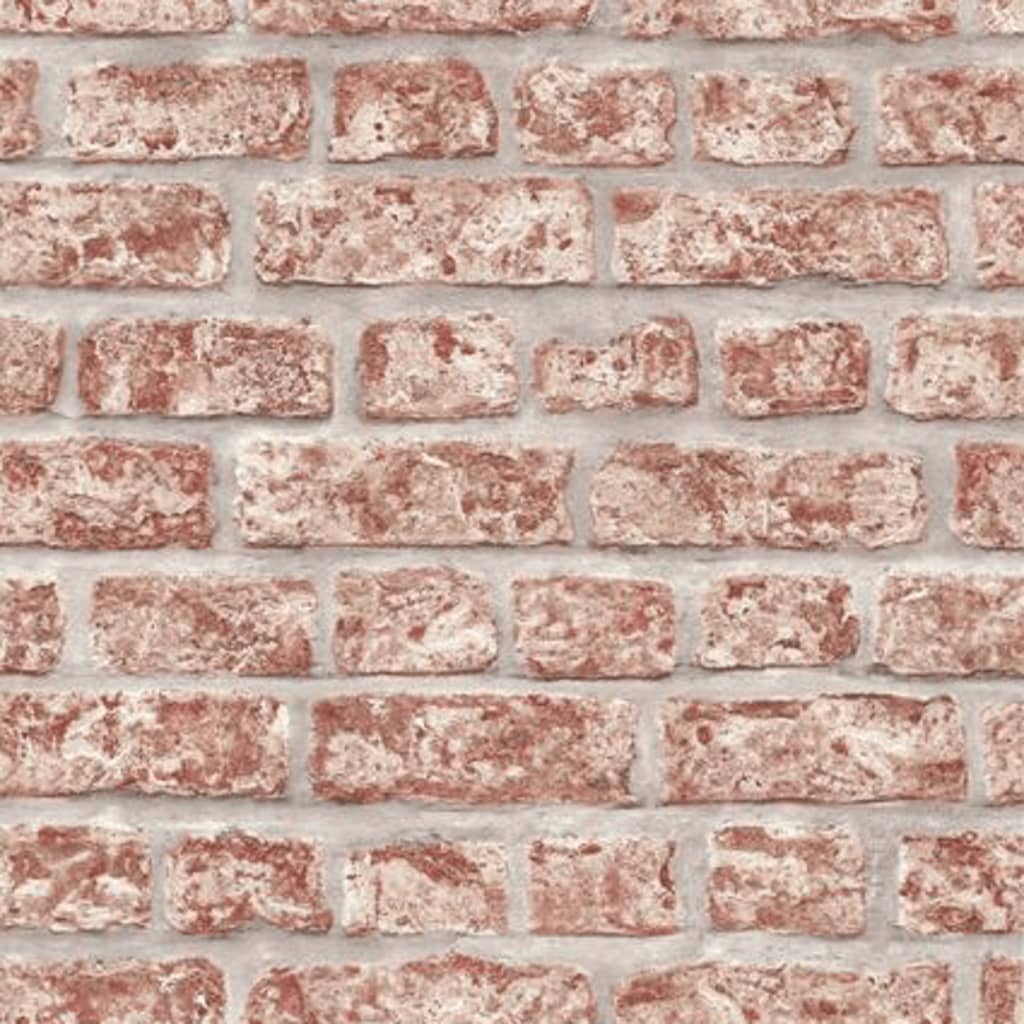 Noordwand Tapeta Topchic Bricks, czerwono-szara
