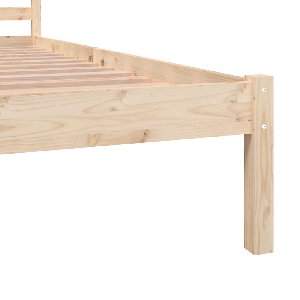 vidaXL Rama łóżka, lite drewno sosnowe, 120x190 cm, 4FT, podwójna