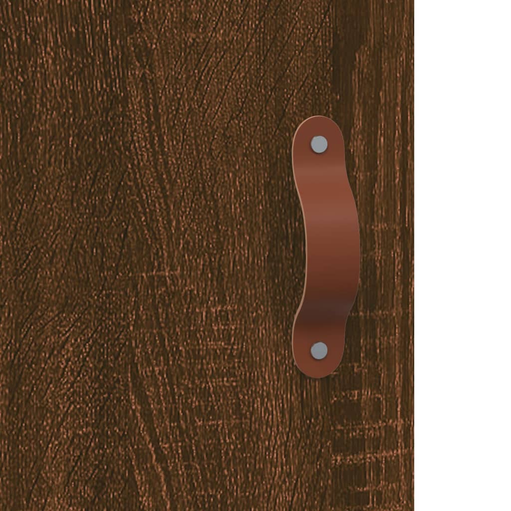 vidaXL Szafka nocna, brązowy dąb, 40x40x50 cm, materiał drewnopochodny