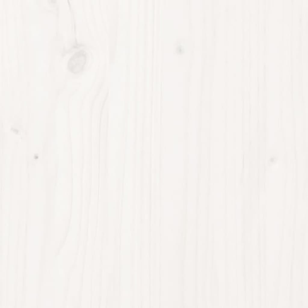 vidaXL Stojak na drewno, biały , 33,5x30x110 cm, drewno sosnowe
