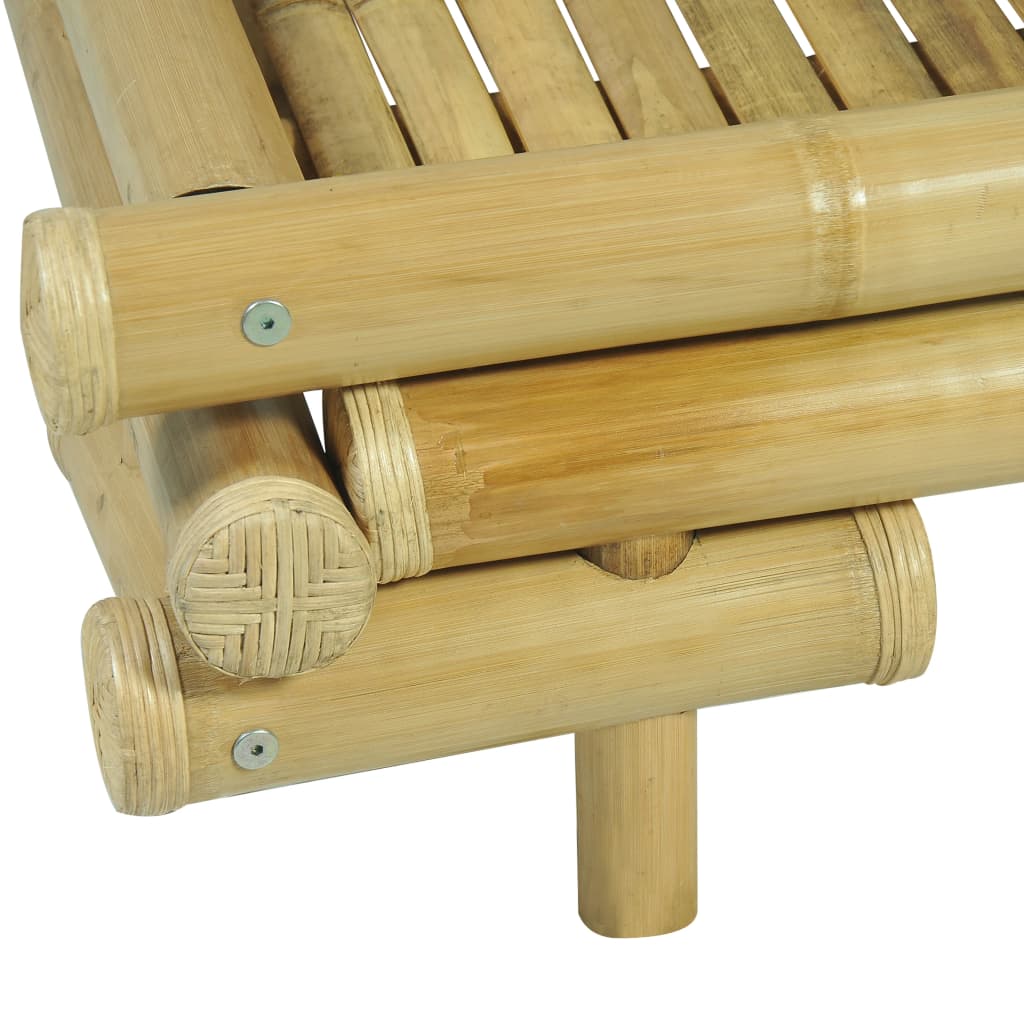 vidaXL Rama łóżka, bambusowa, 160 x 200 cm