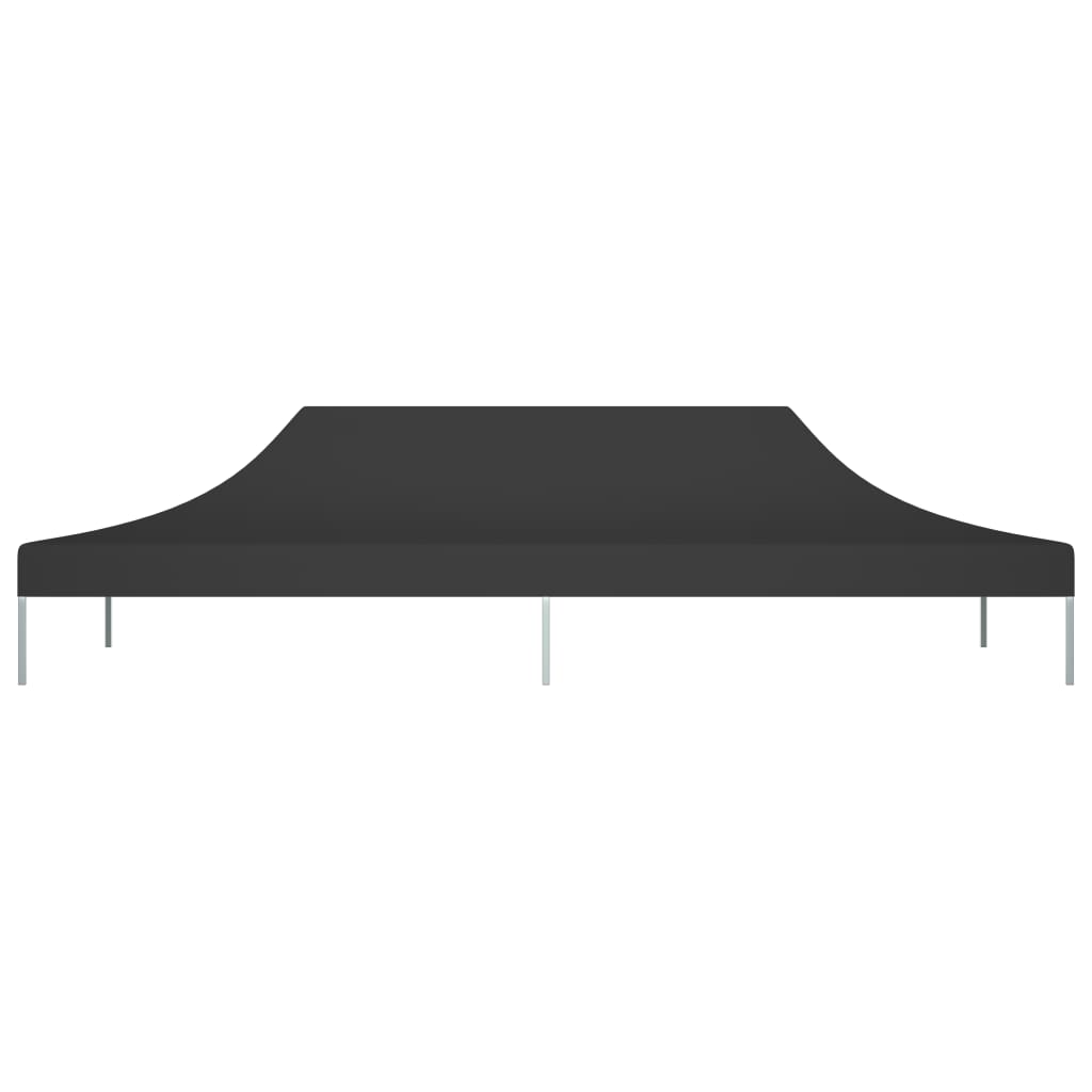 vidaXL Dach do namiotu imprezowego, 6 x 3 m, czarny, 270 g/m²