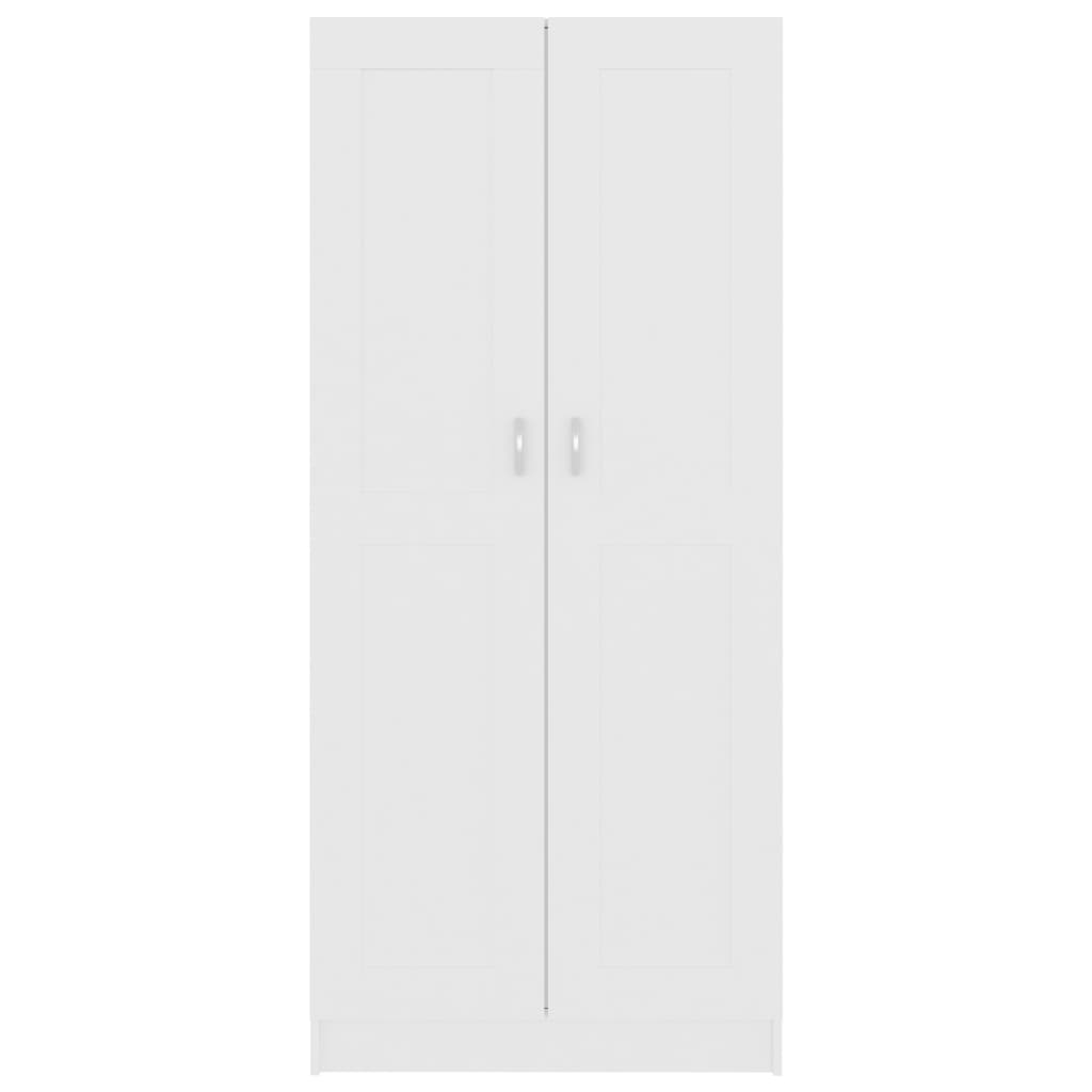 vidaXL Szafa na książki, biała, 82,5x30,5x185,5 cm, płyta wiórowa
