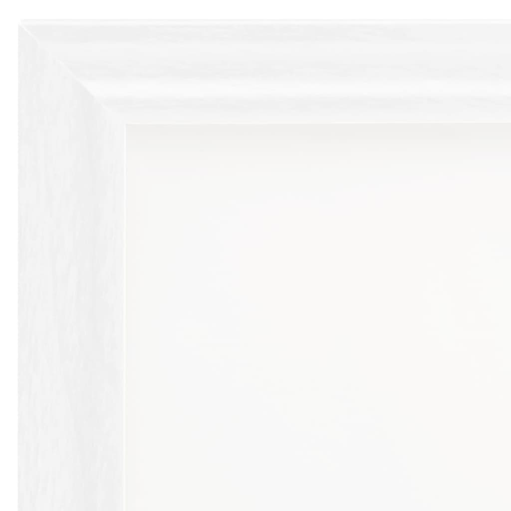 vidaXL Ramki na zdjęcia, 3 szt., stojące, białe, 21x29,7 cm, MDF