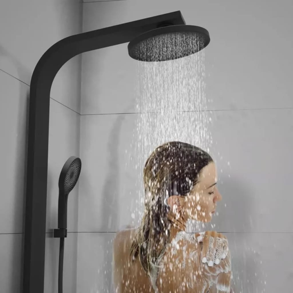 SCHÜTTE Zestaw prysznicowy z termostatem SAMOA RAIN, matowa czerń