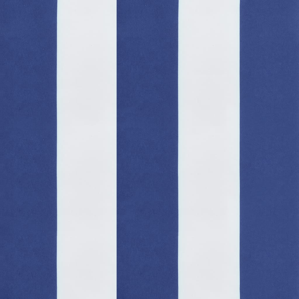 vidaXL Poduszka na palety, niebiesko-białe paski, 60x60x8 cm, Oxford